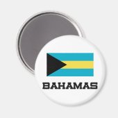 Aimant Drapeau Bahamas (Recto/Verso)