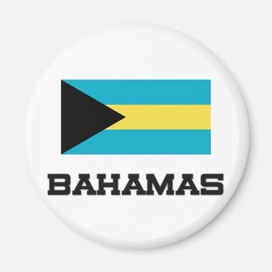 Aimant Drapeau Bahamas (Devant)