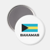 Aimant Drapeau Bahamas (Recto/Verso)