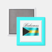 Aimant Drapeau Bahamas T-shirt Et Etc (Recto/Verso)