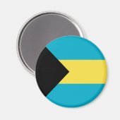 Aimant Drapeau bahamien (Recto/Verso)
