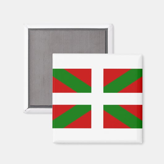 Aimant drapeau basque (Recto/Verso)