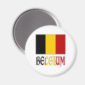 Aimant Drapeau belge (Recto/Verso)