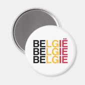 Aimant Drapeau BELGIQUE (Recto/Verso)