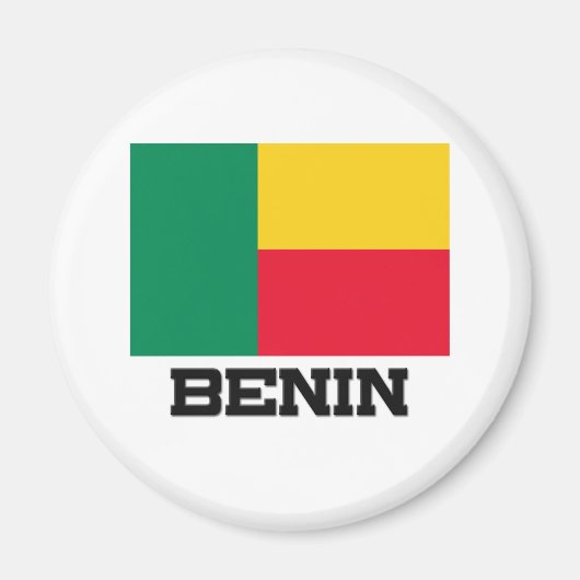 Aimant Drapeau Bénin (Devant)