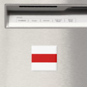 Aimant Drapeau biélorusse (rouge et blanc) (In Situ (Lave-vaisselle))