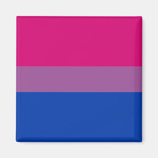 Aimant Drapeau bisexuel et communauté de fierté /drapeau (Devant)