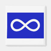 Aimant Drapeau bleu métis (Devant)