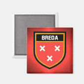 Aimant Drapeau Breda (Recto/Verso)