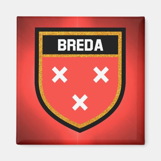 Aimant Drapeau Breda (Devant)