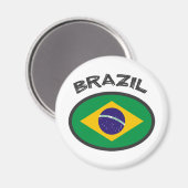 Aimant Drapeau Brésil - Design Cool ! (Recto/Verso)