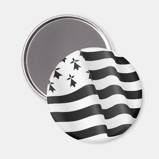 Aimant Drapeau breton (Recto/Verso)