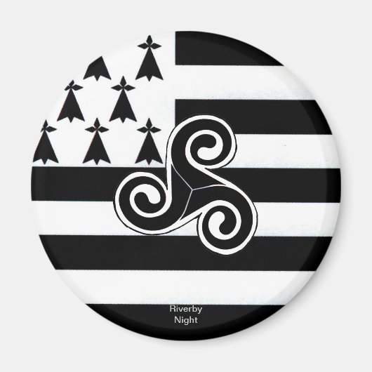 Aimant Drapeau breton (breton) (Devant)
