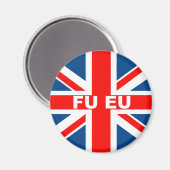 Aimant Drapeau britannique anti-UE (Recto/Verso)