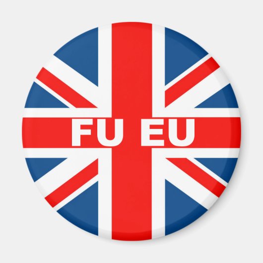 Aimant Drapeau britannique anti-UE (Devant)