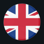 Aimant Drapeau britannique Royal Union Jack<br><div class="desc">Le drapeau Union Jack ou Union est le drapeau national du Royaume-Uni Royaume-Uni. Le drapeau a également un statut officiel ou semi-officiel dans d'autres royaumes du Commonwealth; par exemple, il est, par résolution parlementaire, un drapeau officiel au Canada, connu sous le nom de drapeau de l'Union royale. Il sert également...</div>