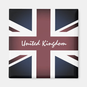 Aimant drapeau britannique Vintage et Royaume-Uni/sports 