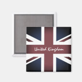 Aimant drapeau britannique vintage & Royaume-Uni /sports  (Recto/Verso)