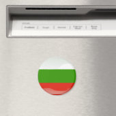 Aimant Drapeau bulgare glossy (In Situ (Lave-vaisselle))