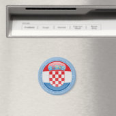 Aimant Drapeau bulle Croatie (In Situ (Lave-vaisselle))