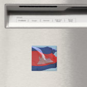 Aimant drapeau cambodgien (In Situ (Lave-vaisselle))