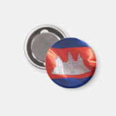 Aimant drapeau cambodgien (Recto/Verso)