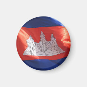 Aimant drapeau cambodgien