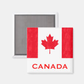 AIMANT DRAPEAU CANADIEN (Recto/Verso)