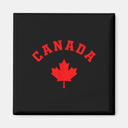 Aimant Drapeau canadien Canada feuille d'érable randonnée (Devant)
