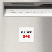 Aimant Drapeau canadien de Banff Couleur claire (In Situ (Lave-vaisselle))