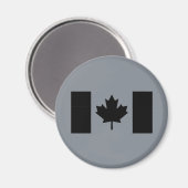 Aimant Drapeau canadien en noir (Recto/Verso)