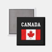 Aimant Drapeau canadien Feuille d'érable (Recto/Verso)