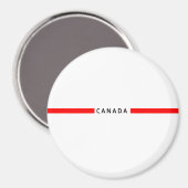 Aimant drapeau canadien minimaliste (Recto/Verso)