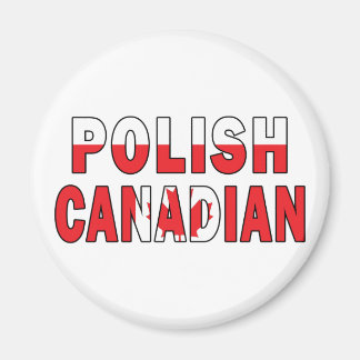 Aimant Drapeau canadien polonais
