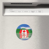 Aimant Drapeau canadien Terre (In Situ (Lave-vaisselle))