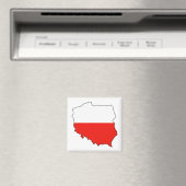 Aimant Drapeau Carte Pologne (In Situ (Lave-vaisselle))