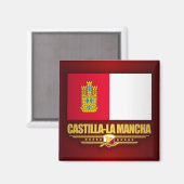 Aimant Drapeau Castilla-La Mancha (Recto/Verso)