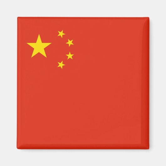 Aimant Drapeau chinois (Chine) (Devant)