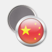 Aimant Drapeau chinois "Orb" (Recto/Verso)
