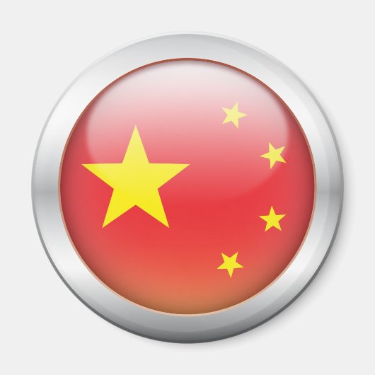 Aimant Drapeau chinois "Orb" (Devant)