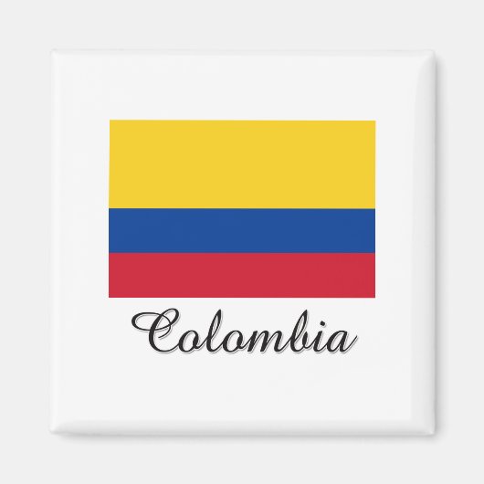 Aimant Drapeau Colombie (Devant)