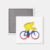 Aimant Drapeau colombien cycliste (Recto/Verso)