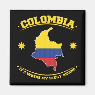 Aimant Drapeau colombien Fierté du patrimoine colombien