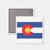 AIMANT DRAPEAU COLORADO (Recto/Verso)