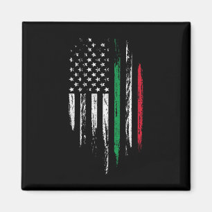 Aimant Drapeau Combo italo-américain Italie États-Unis It