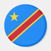 Aimant Drapeau Congo Kinshasa (Devant)