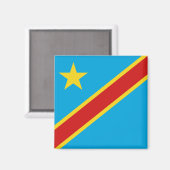 Aimant Drapeau Congo-Kinshasa (Recto/Verso)