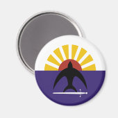 Aimant Drapeau Cozumel, Quintana Roo, Mexique (Recto/Verso)