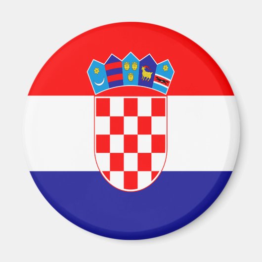 Aimant Drapeau croate (Devant)