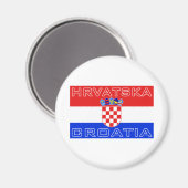 Aimant Drapeau croate Hrvatska (Recto/Verso)